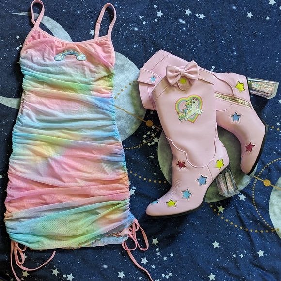 HTF Dolls Kill × My Little Pony Spreading Kindness Mesh Dress 🌈 - Picture 11 of 11